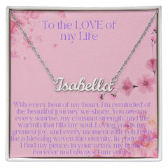 "Personalized Name Necklace – A Timeless Expression of Love"