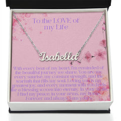 "Personalized Name Necklace – A Timeless Expression of Love"